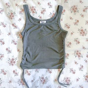 Princess Polly Army Green Ruched Tank